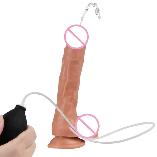 Manual masturbation squirting dildo PVC Dildos Squirting Ejaculating Lifelike Feeling Realistic Dildo For Women